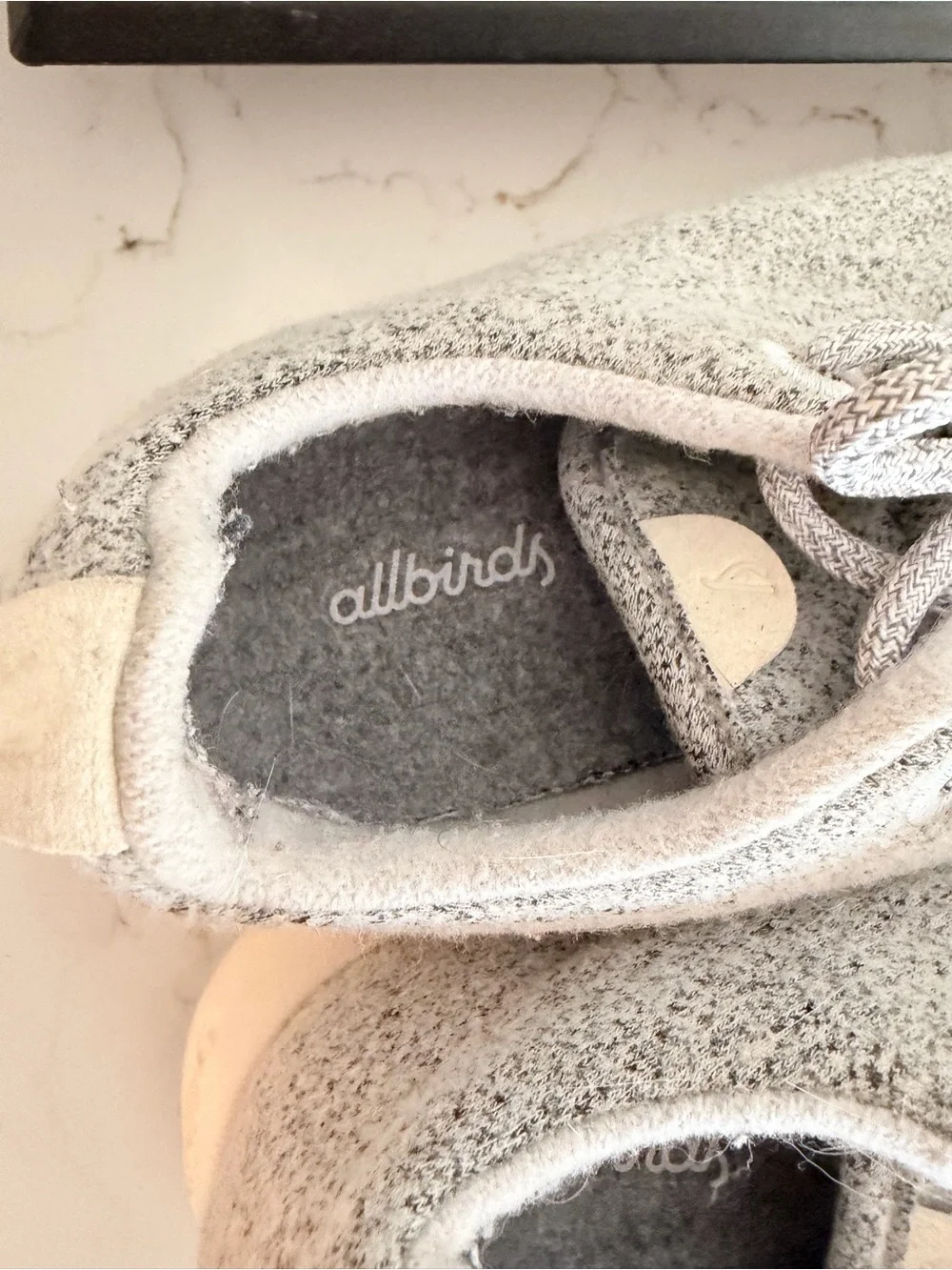 allbirds Light Gray Wool Slip-On Sneakers